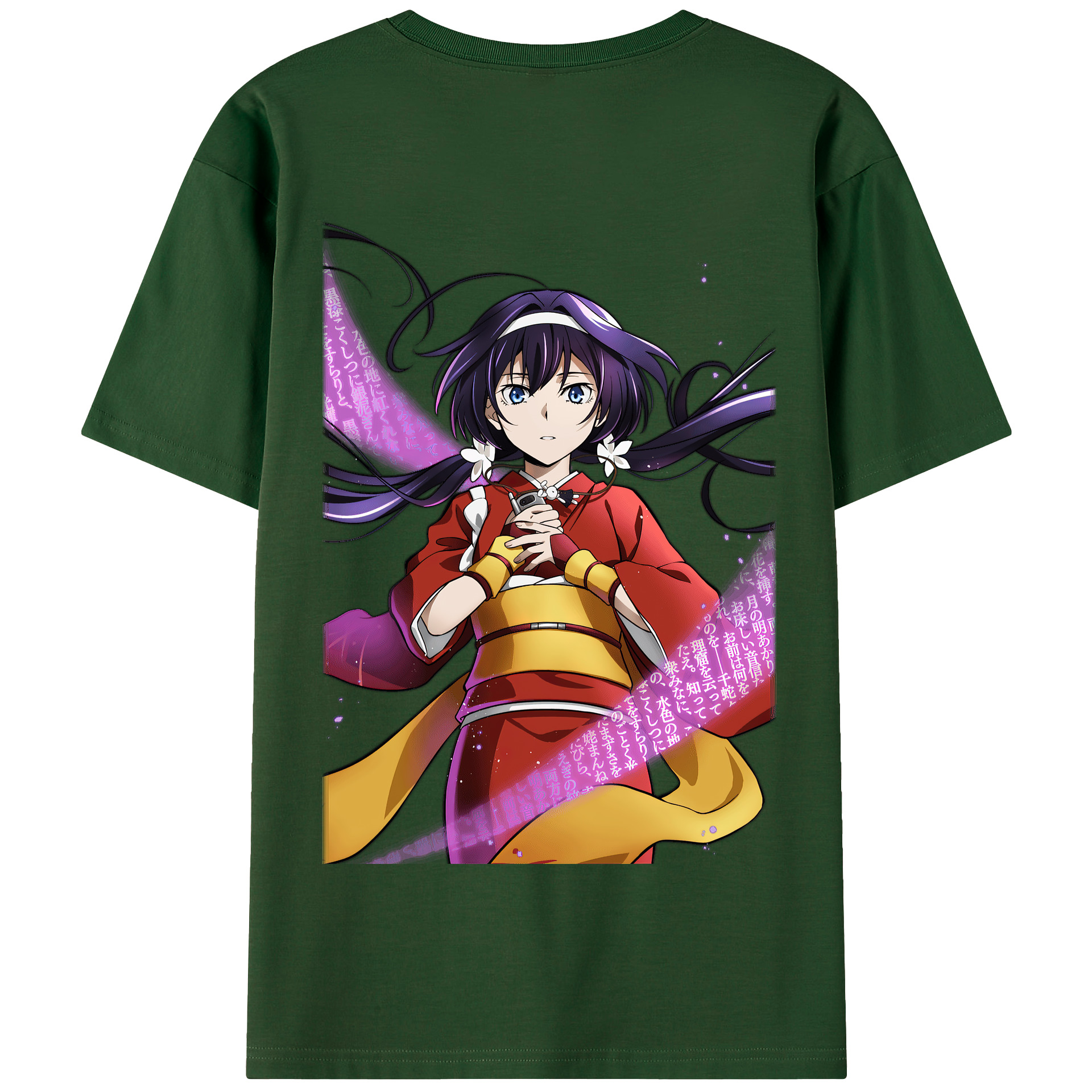 （画像用） 文豪ストレイドッグス Bungo Stray Dogs 綿100％半袖Tシャツ（背面プリント）